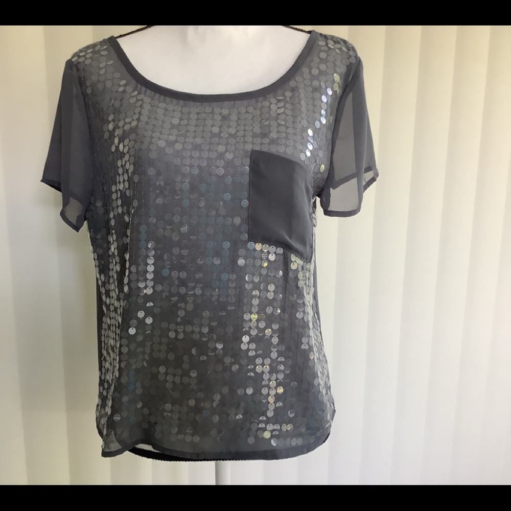 Elegant sequined blouse